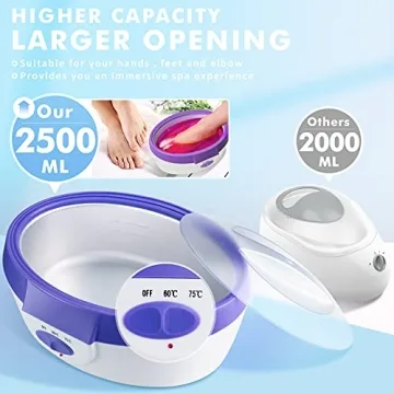 Ejiubas Paraffin Wax Machine Quick Heating Spa Kit