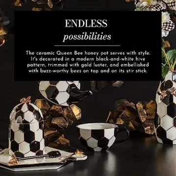 MacKenzie-Childs Beehive Honey Pot - Elegant Kitchen Decor