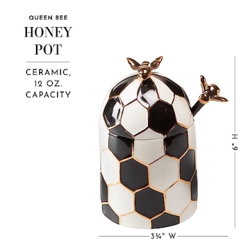 MacKenzie-Childs Beehive Honey Pot - Elegant Kitchen Decor