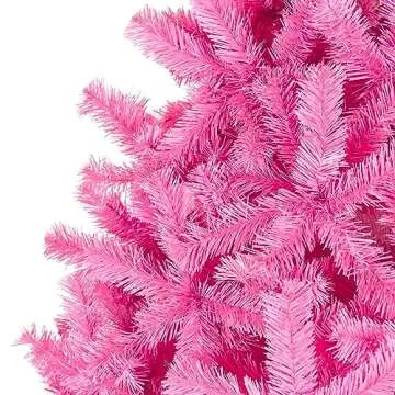 Best Choice Products 9ft Pink Christmas Tree Artificial Full Fir Tree Seasonal Holiday Decoration w/ 2,000 Branch Tips, Foldable Stand