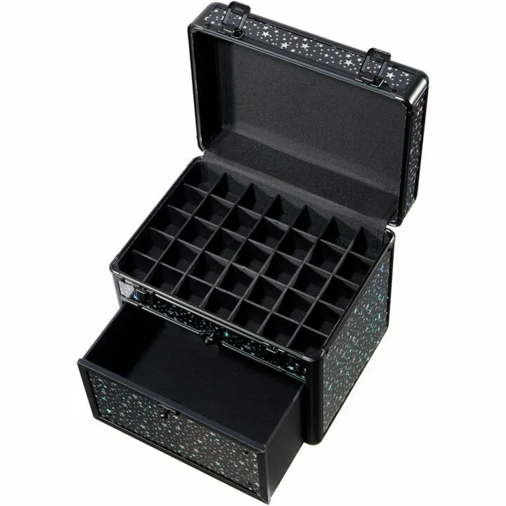 Nail Polish Travel Case with Drawer and Dividers