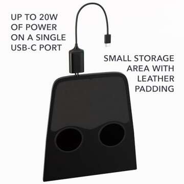 TWRAPS Dual Wireless Charging Pad for Ford Mustang Mach-E