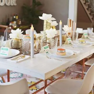 Eldnacele Flameless Flickering Taper Candles with Remote and Timer, Window Candles Warm Real Wax Unscented 9.5”2 Pack Ivory for Home Wedding Party Christmas Decoration