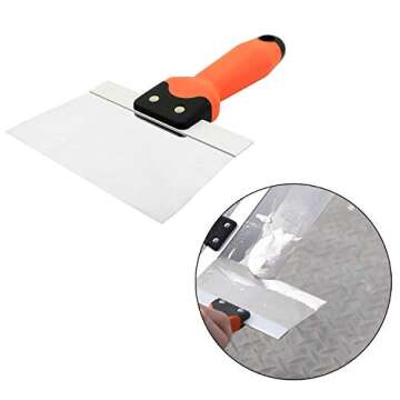 ZZHXSM Degreasing Blade Stainless Steel Putty Knife 6" Stainless Steel Putty Scraper Cleaning Scraper for Taping Paint Wall Floor Tile Windows