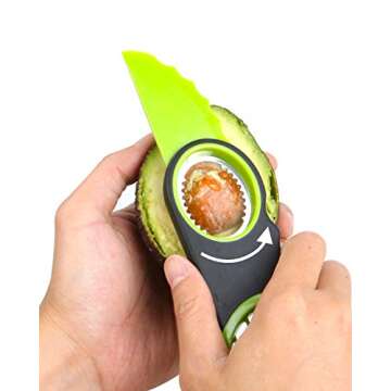 Aichoof 3 in 1 Avocado Slicer,Dishwasher Safe