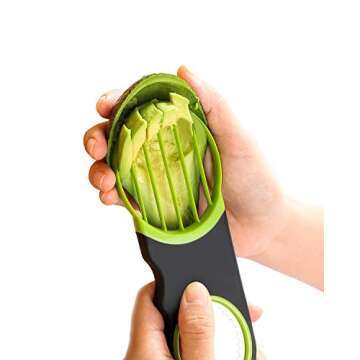 Aichoof 3 in 1 Avocado Slicer,Dishwasher Safe