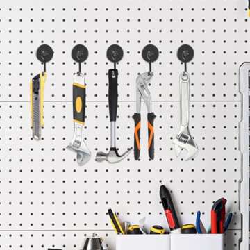 MIKEDE Heavy Duty Swivel Magnetic Hooks for Home