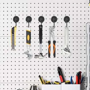 MIKEDE Heavy Duty Swivel Magnetic Hooks for Home