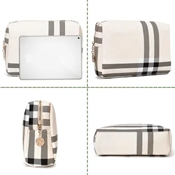 Jessyline Large Makeup Bag Stylish Travel Organizer for Women