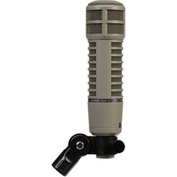 Electro-Voice RE20 Broadcast Announcer Microphone with Variable-D (Fawn Beige) Bundle with Front Add...