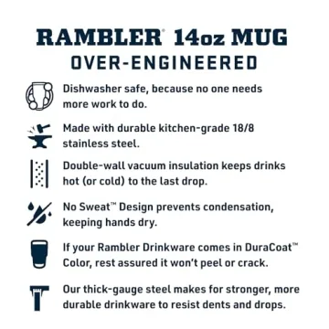 YETI 14 oz Stackable Mug - Insulated & Durable