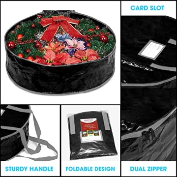 Wreath Storage Bag by Propik - Durable, Easy Storage