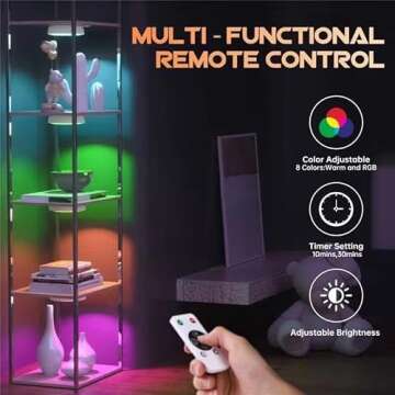 Wireless Motion Sensor Puck Lights, 8 Colors Changeable RGB LED Closet Lights with Remote, USB Rechargeable Battery Operated Puck Light, Dimmable Under Cabinet Counter Kitchen Stair Lighting (5 Pack)