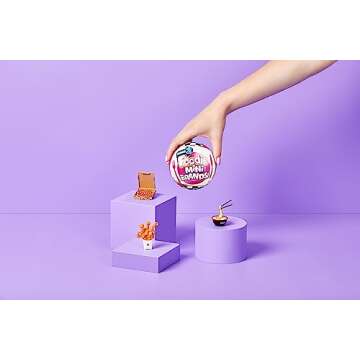 Mini Brands Mini Foodies Series 2 Collector Kit (3 Pack + Collector Case) by ZURU, Mystery Capsule Real Miniature Brands Collectable Toy, Collectibles, Fast Food Toys and Shopping Accessories