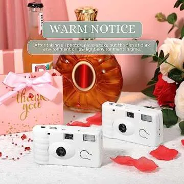 Treela 4 Pack Disposable Camera for Wedding 35mm Film Single Use Camera with Flash Disposable Cameras One Time Camera for Wedding Anniversary Happy New Year Camp Party Supply(Simple Style)