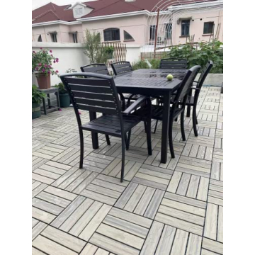 Buimpome Wood-Plastic Outdoor Flooring Tiles 3D Organic