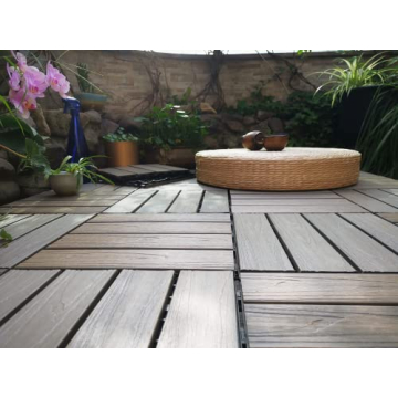 Buimpome Wood-Plastic Outdoor Flooring Tiles 3D Organic