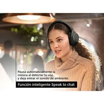 Sony WH-1000XM4 Wireless Premium Noise Canceling Overhead Headphones - 30hr Battery Life, Over Ear Style with Mic for Phone-Call and Alexa Voice Control - Black International Version