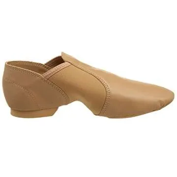 Capezio Women's E Series Jazz Slip-on Shoe in Caramel