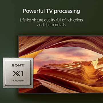 Sony 85 Inch 4K Ultra HD TV X77L Series: LED Smart Google TV KD85X77L- Latest Model, Black