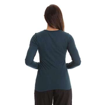 Just Love Women's Vibrant Caribbean Blue Underscrub Top