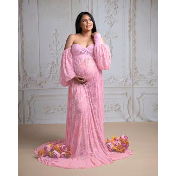 Saslax Lace Maternity Dress - Stunning Photoshoot Gown
