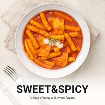 MISSLEE Tteokbokki Sauce Mix, for Quick & Easy tteokbokki at home, 5 Pack, 2 Servings each, Level 2 ...