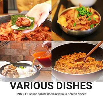 MISSLEE Tteokbokki Sauce Mix, for Quick & Easy tteokbokki at home, 5 Pack, 2 Servings each, Level 2 Original, Authentic Korean Flavor with Balanced Spiciness, Korean Sauce for Rice Cakes, Stir-Fries & More (1.76oz(pack of 5), Mild&Sweet)