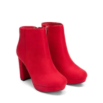 DREAM PAIRS Women's Stylish High Heel Ankle Boots