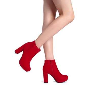 DREAM PAIRS Women's Stylish High Heel Ankle Boots