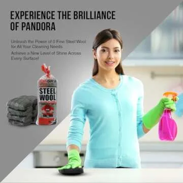 Pandora Steel Wool #0 - Premium Cleaning Pads for All Surfaces