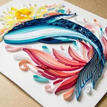 Whale Quilling DIY Paper Filigree Painting Kit for Adults
