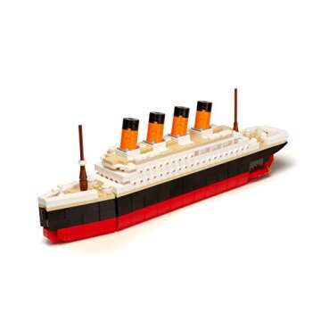Brick Loot Titanic Building Blocks Large Set, Toy Ship Model Kit, Building Bricks Sets for Adults or...