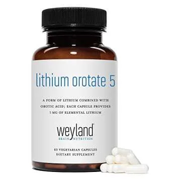 Lithium Orotate - 5mg Elemental Lithium Per Capsule