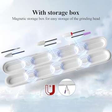 TOUCHBeauty Electric Nail Drill Set - Precision for Salon & Home Use