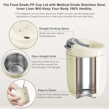 OTE Leakproof Coffee Travel Mug - Insulated & Stylish