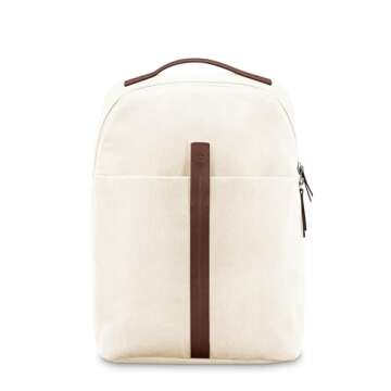 Samsonite Virtuosa Carry-On Travel Backpack with Padded Laptop Sleeve, Off White