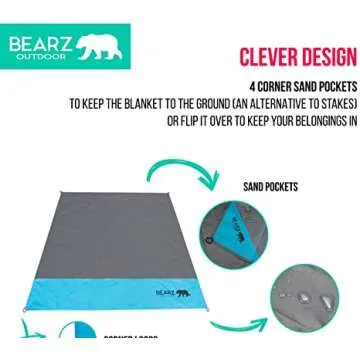 Compact Portable Pocket Blanket for Travel and Outdoors