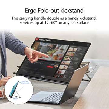 ASUS ZenScreen 24” 1080P Portable USB Monitor - FHD, IPS, Type-C, Multi-stand Design