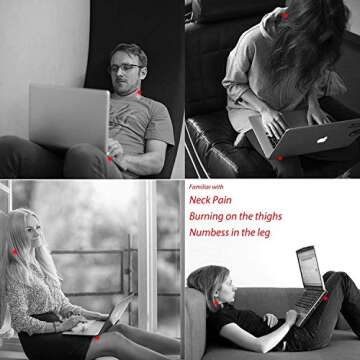 Foldable Laptop Table Stand - Adjustable, Portable Workstation