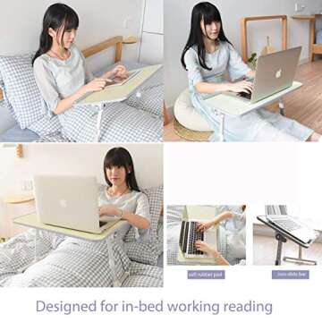 Adjustable Foldable Laptop Table - Work Anywhere Comfortably