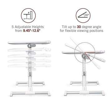 Adjustable Foldable Laptop Table - Work Anywhere Comfortably