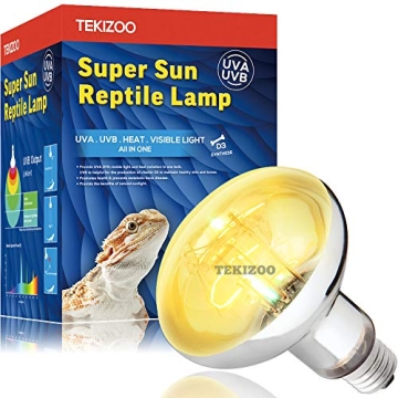 TEKIZOO High Intensity UVA UVB Sun Lamp for Reptiles