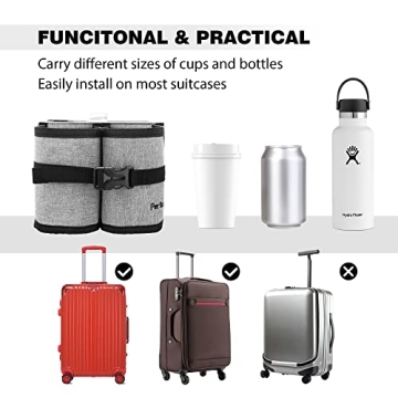 Perilogics Travel Cup Holder - Convenient Luggage Accessory