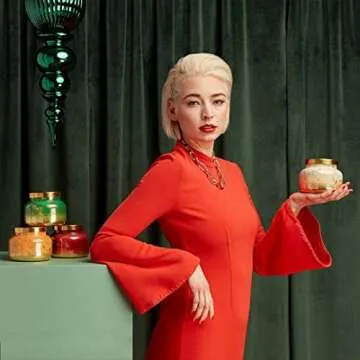 Capri Blue Glimmer Jar Candle - Luxury Holiday Decor