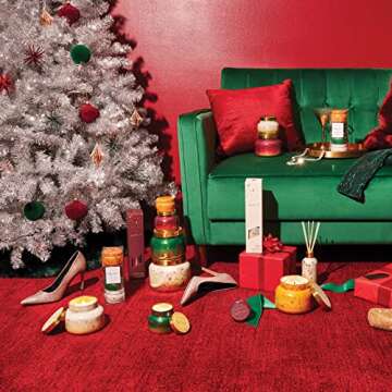 Capri Blue Glimmer Jar Candle - Luxury Holiday Decor