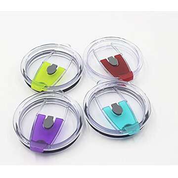 Masun Mason jar Drinking lids (Wide mouth lids 4 pack) (4529)