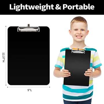 Sooez Plastic Clipboard with Pen Holder - Durable and Stylish