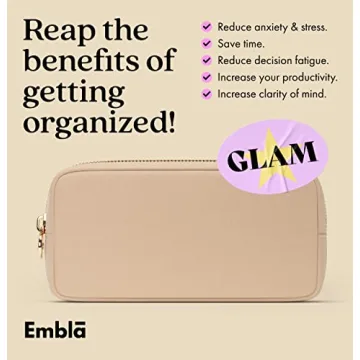 Embla Makeup Bag Travel Pouches for Women and Girls