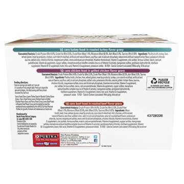 Purina Fancy Feast Gravy Lovers Poultry and Beef Grilled Gourmet Wet Cat Food Variety Pack - (Pack o...